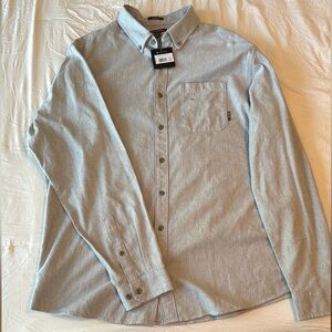 Eddie Bauer Men's Gray Button-Up Shirt